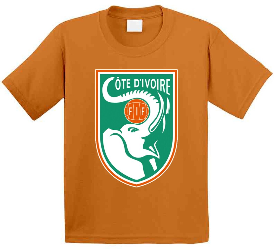 Ivory Coast Cote D'ivoire Soccer Futbol World Cup Logo Crest T Shirt gallery
