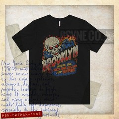 Brooklyn Where The Weak Are Killed And Eaten 1987 Vintage Men’s T-Shirt