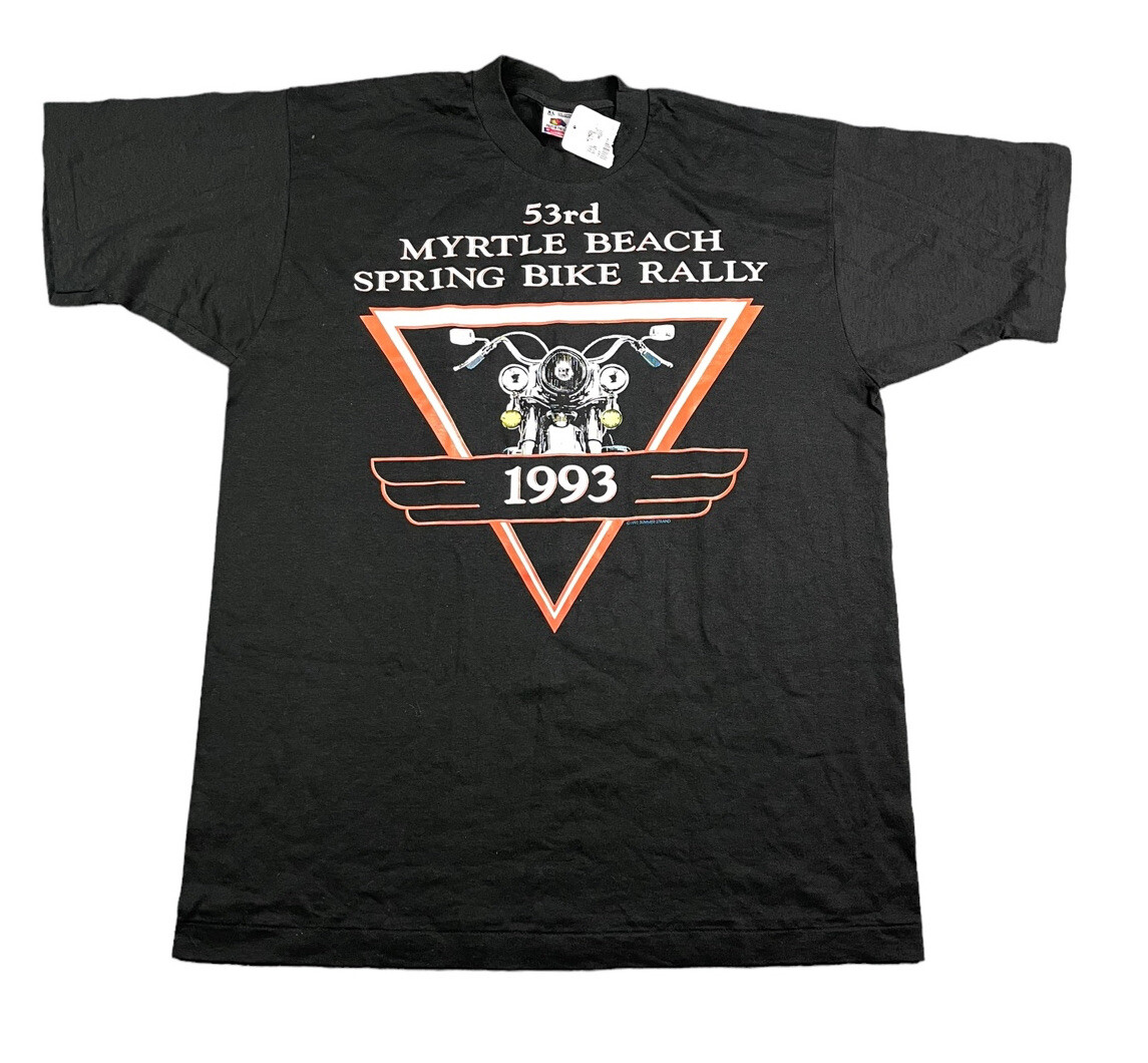 Vintage 90’s 53rd Myrtle Beach Spring Bike Rally 1993 T-Shirt Men’s Size XL NEW gallery