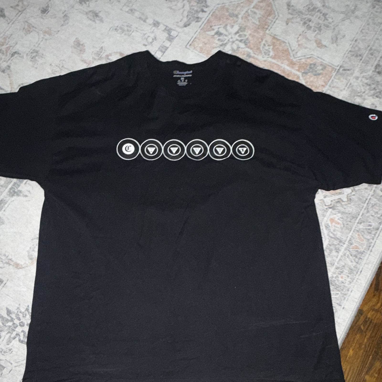 Champion Authentic Athleticwear Men’s 2XL Black Graphic Logo T-Shirt gallery