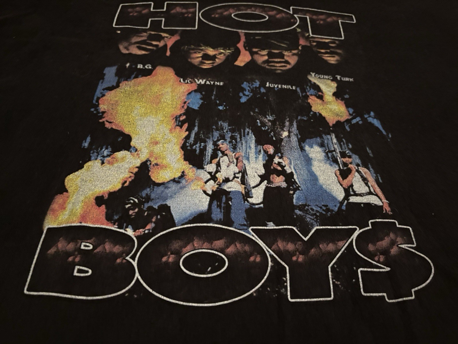 Vintage Hot Boys Rap Tee T-Shirt Lil Wayne Juvenile Young Turk BG gallery