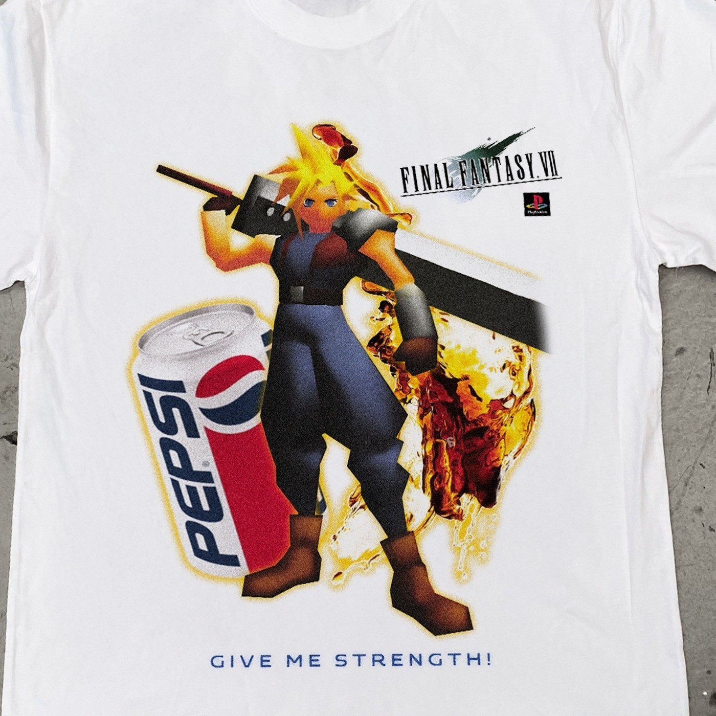 90s NOSTALGIA 'FINAL FANTASY VII x PEPSI C0LA' UNISEX T-SHIRT S-5XL gallery