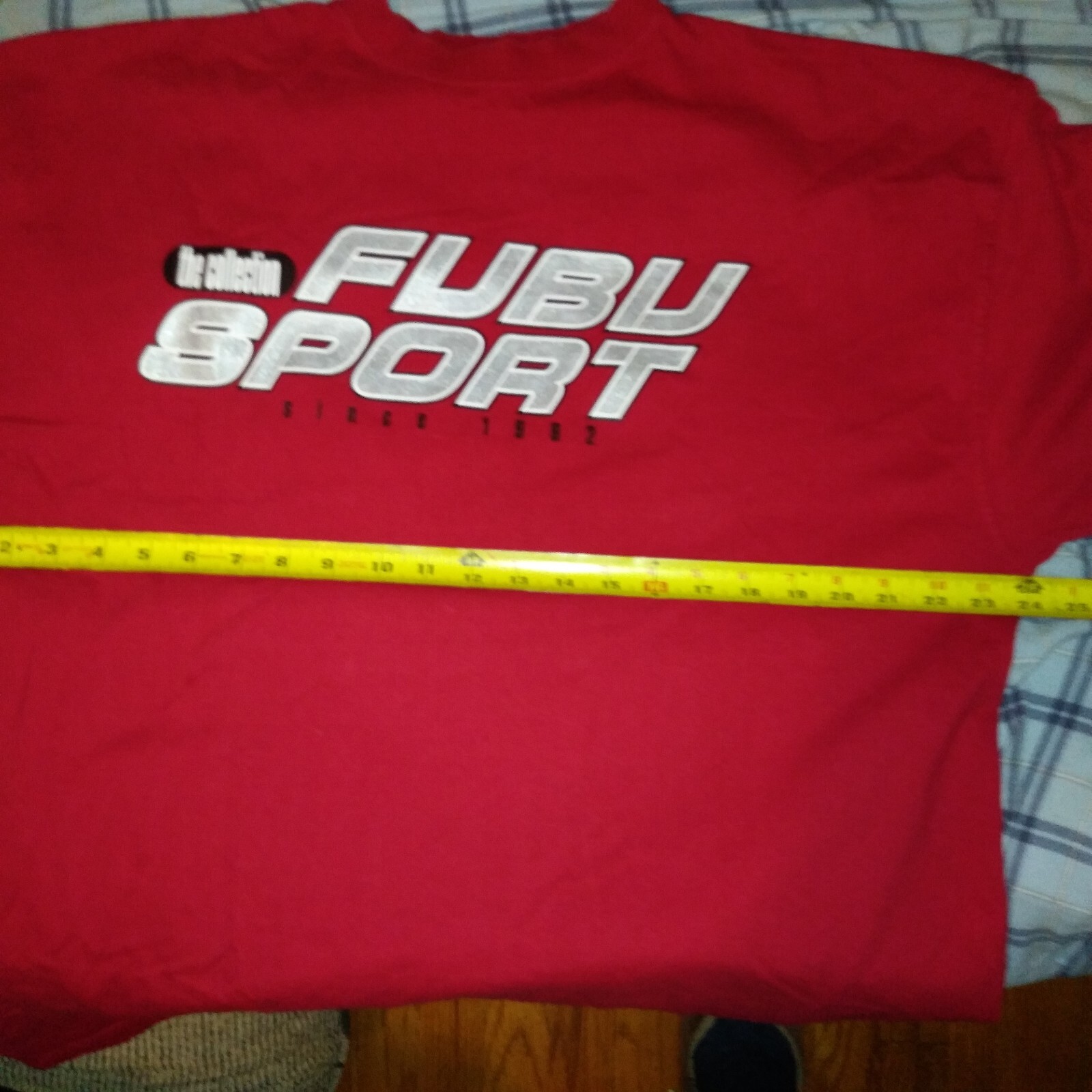 Fubu Old School Mens Hvy T Shirt Size XL See Measurement (Big) Sport Col. Red gallery