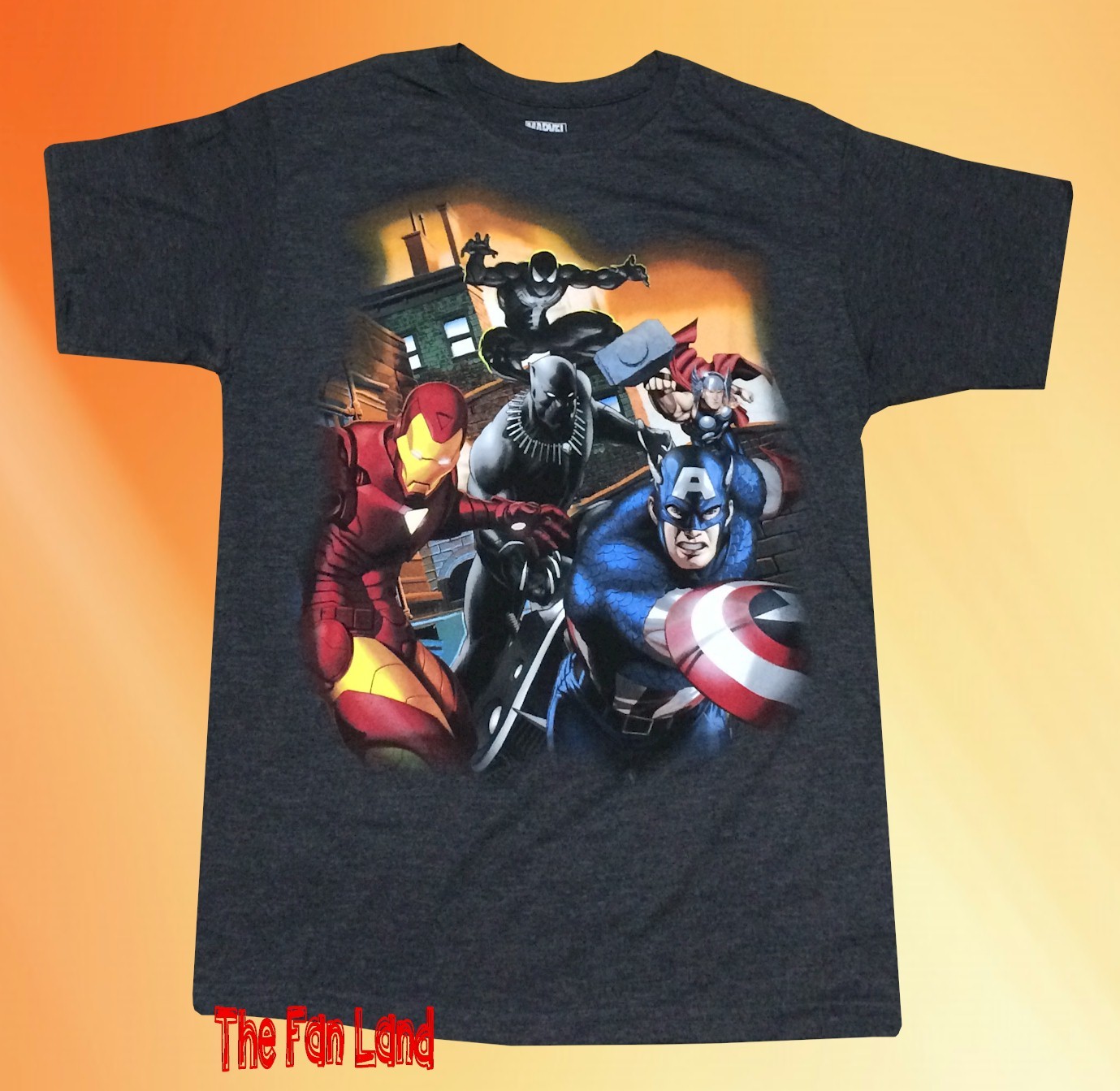 New Marvel X-Men Warriors Comic Book Squad Cast Vintage Mens T-Shirt gallery