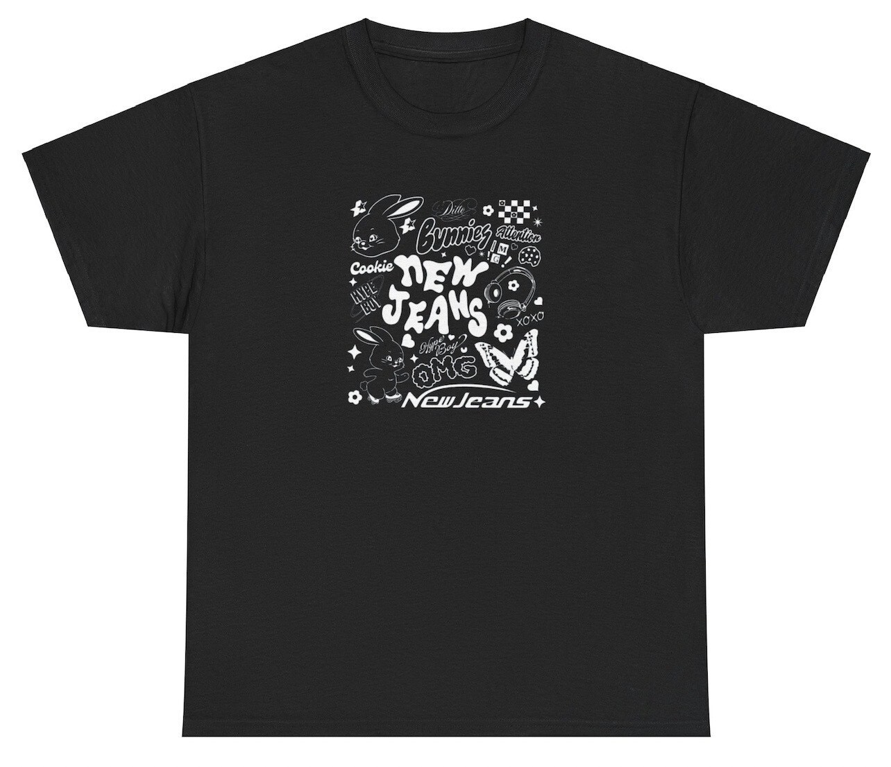NewJeans Anime T Shirt Get Up 2nd EP Comeback New Jeans Bunnies Tokki Time Tee gallery