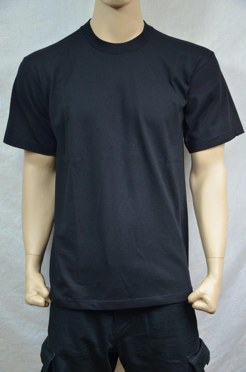 1 NEW PRO5 SUPER HEAVY WEIGHT T-SHIRT BLACK TEE PLAIN BLANK COTTON S-7XL gallery