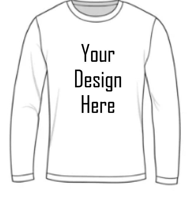 Unisex Custom Printed Personalized Graphic Logo Text Name Long Sleeve T-Shirt gallery