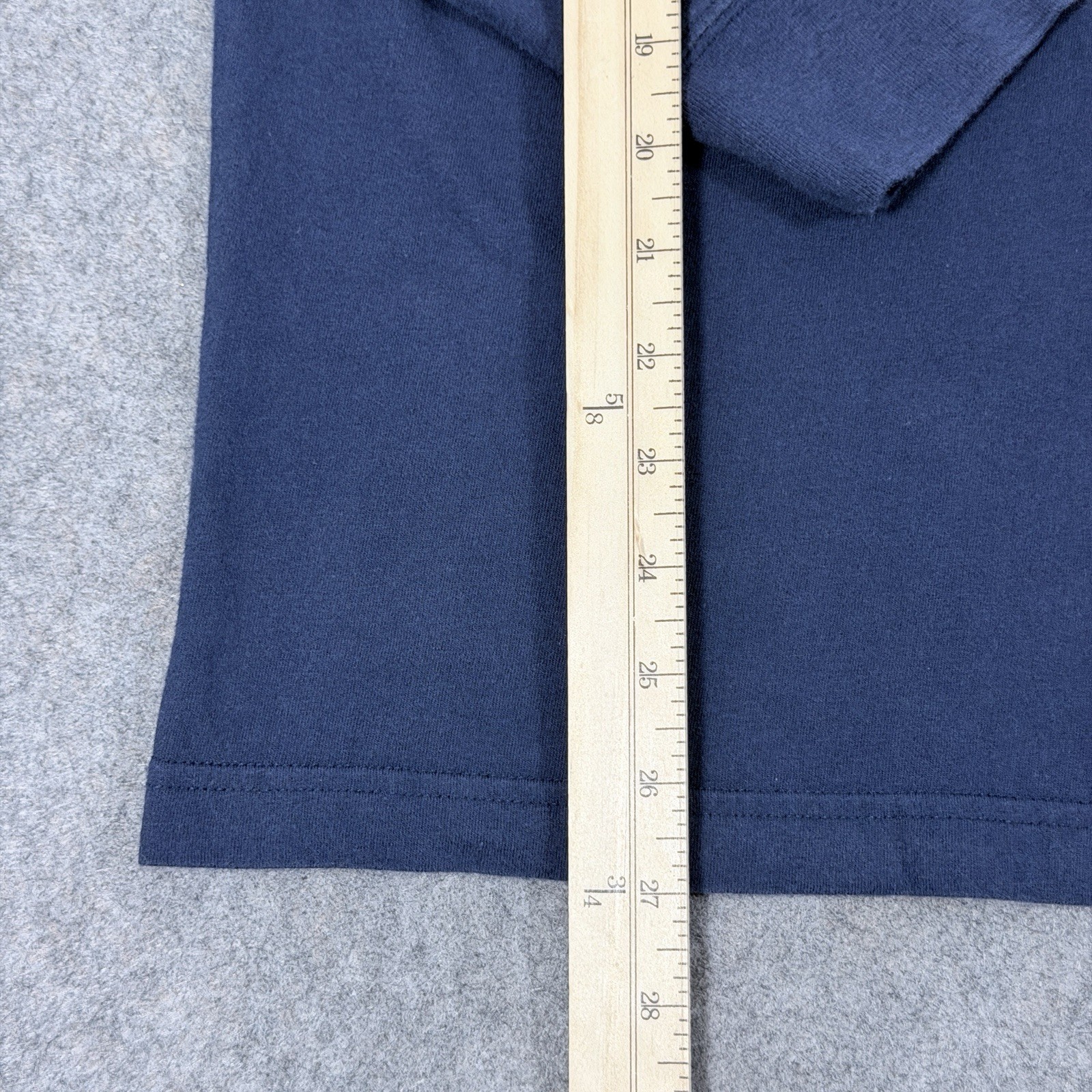 George Casual Long Sleeve Crew-Neck T-Shirt Men's Size Small (34-36) Navy Blue gallery