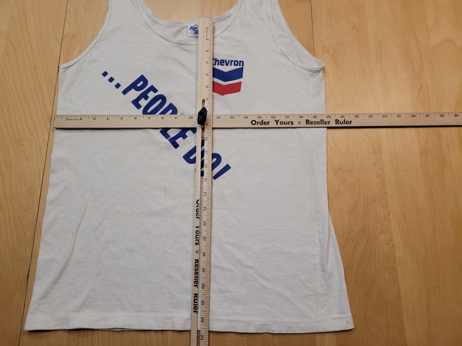 Vtg Chevron #23 People Do, Shirt Tank Top Sleeveless Tee 90s White XL Ship Free gallery
