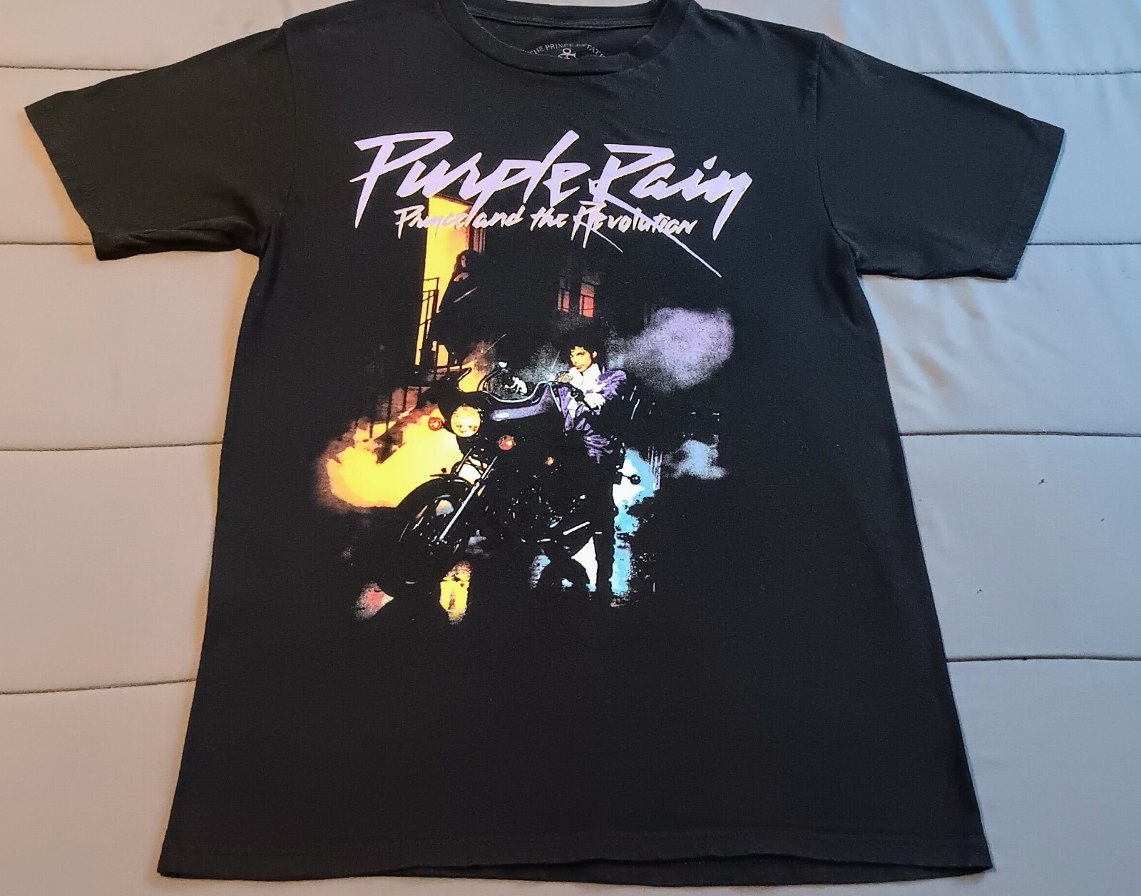 Prince Purple Rain Black Shirt For Men (Size S)