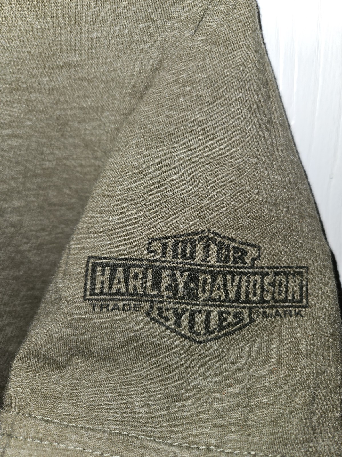Harley-Davidson Men's Precisely Poly-Blend Short Sleeve T-Shirt, Military Green gallery