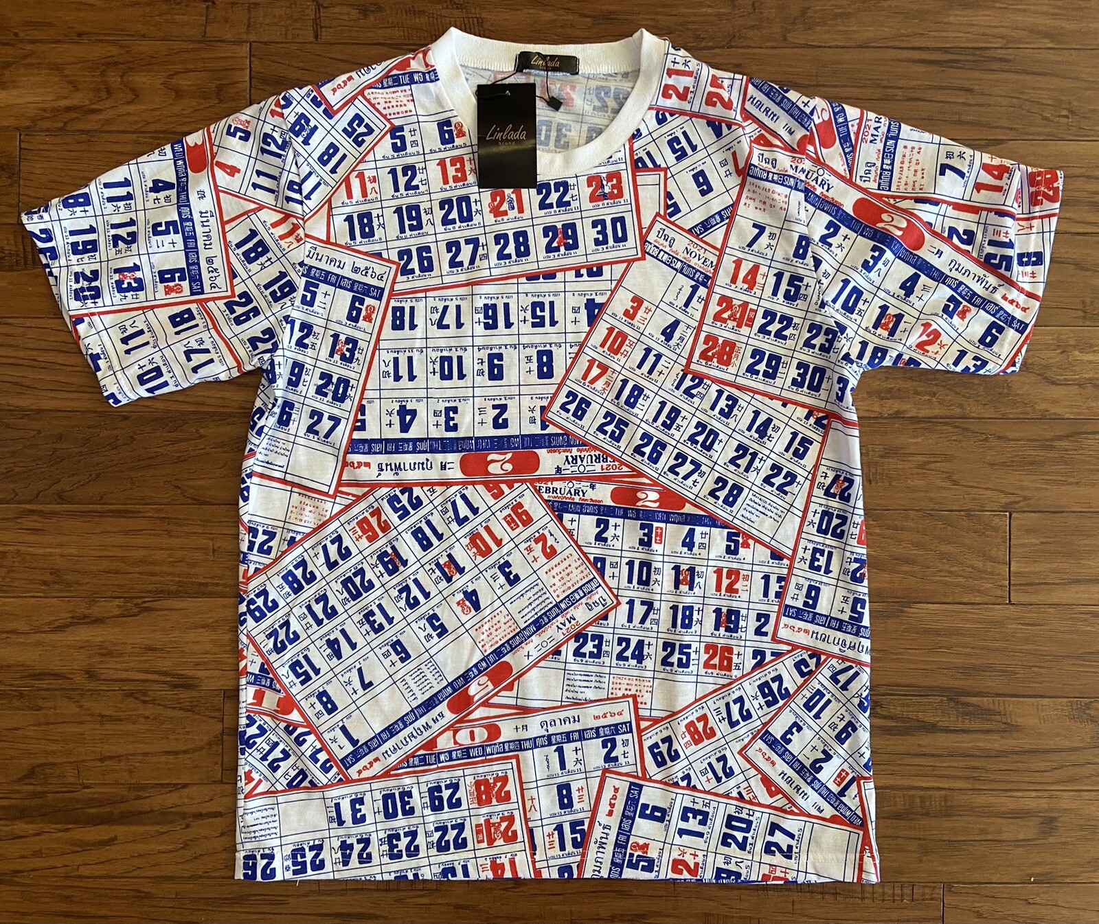 Linlada Brand Calendar Shirt Multi color New With Tag *( See Photos For Sizing)* gallery