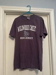 Purple Wildwood Crest New Jersey T-Shirt Size M