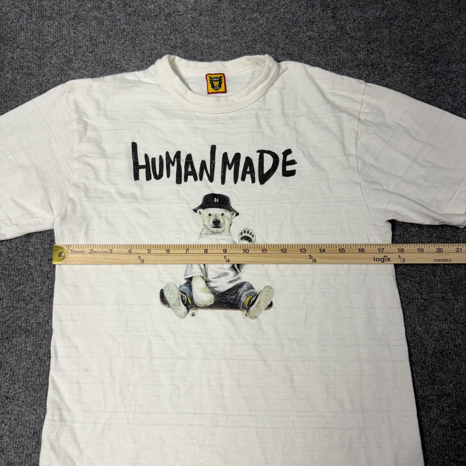 Human Made Shirt Mens Small White Bear Graphic Made In Japan Streetwear Tee gallery