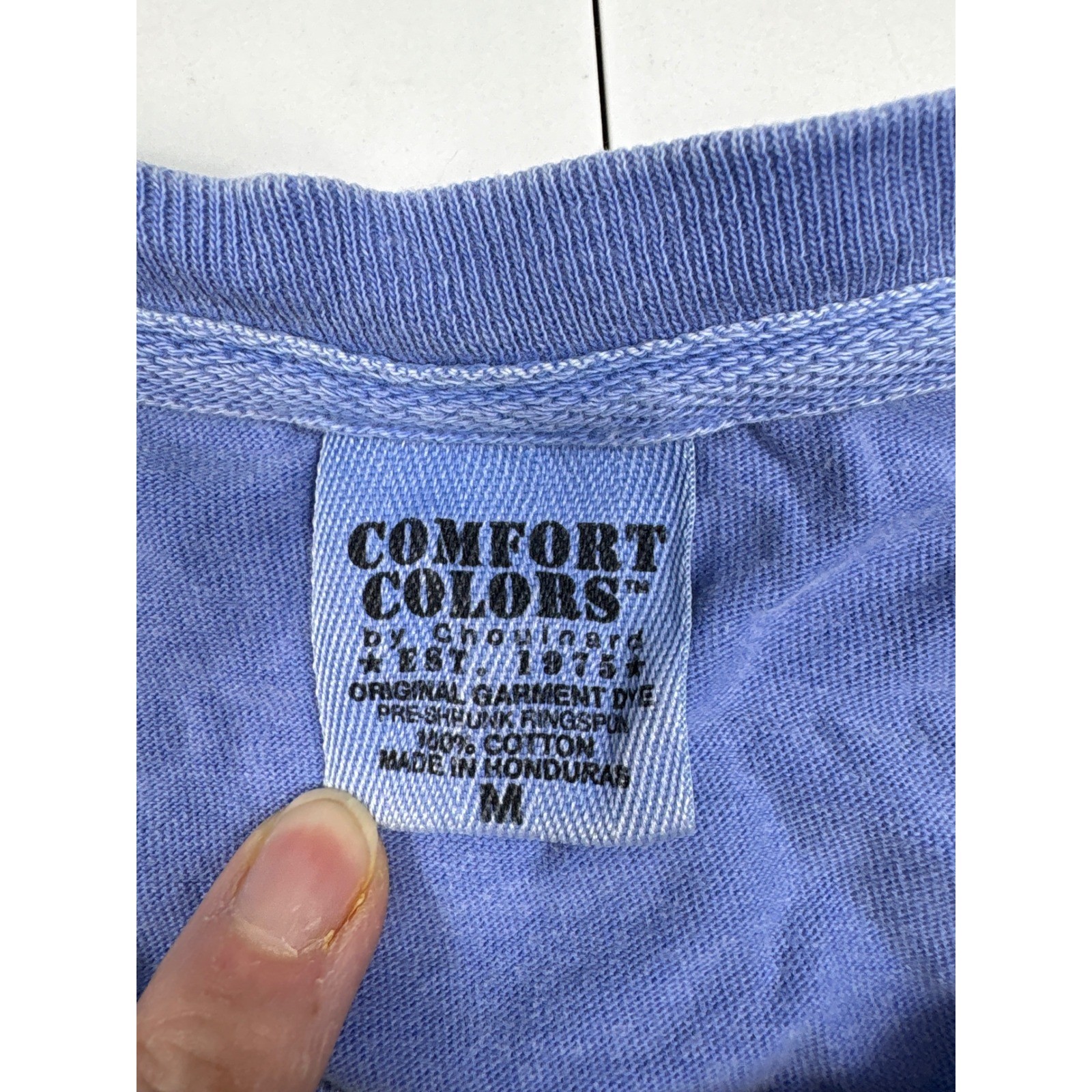 Comfort Colors Grouper Therapy Graphic T Shirt Blue Distressed Fishing Mens M gallery