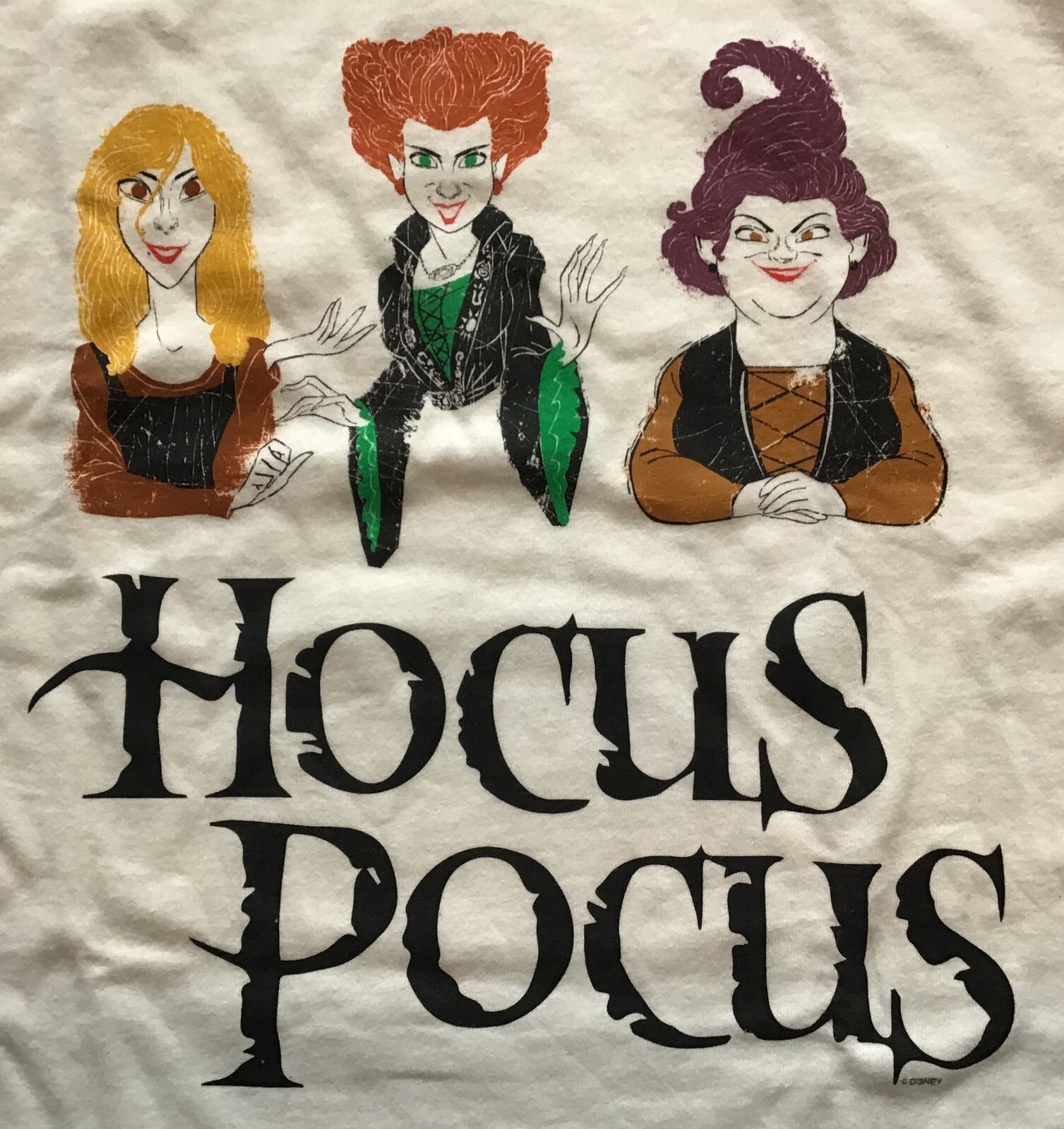 Hocus Pocus Sanderson Sisters T-Shirt, White, Size XL, New w/tags