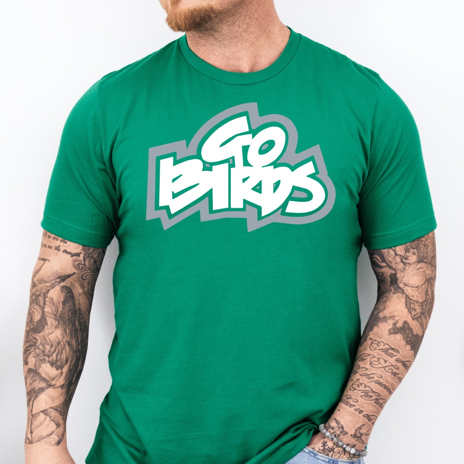 GO BIRDS | Philadelphia Football themed Soft Ring Spun Cotton T-Shirt gallery
