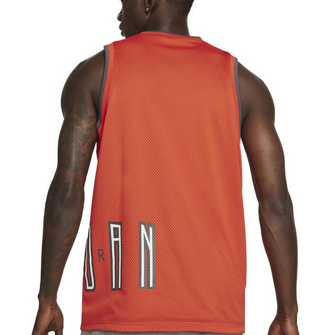 Jordan DNA Mens Reversible Tank Orange Gray Jersey Top Tee DA7234-803 | Size XL gallery