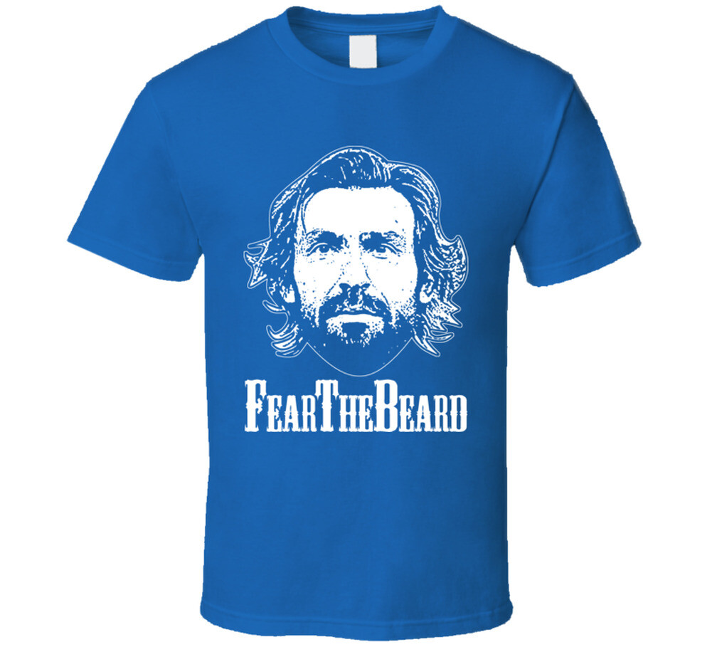 Andrea Pirlo Fear The Beard Italia Italy Azzuri T Shirt gallery