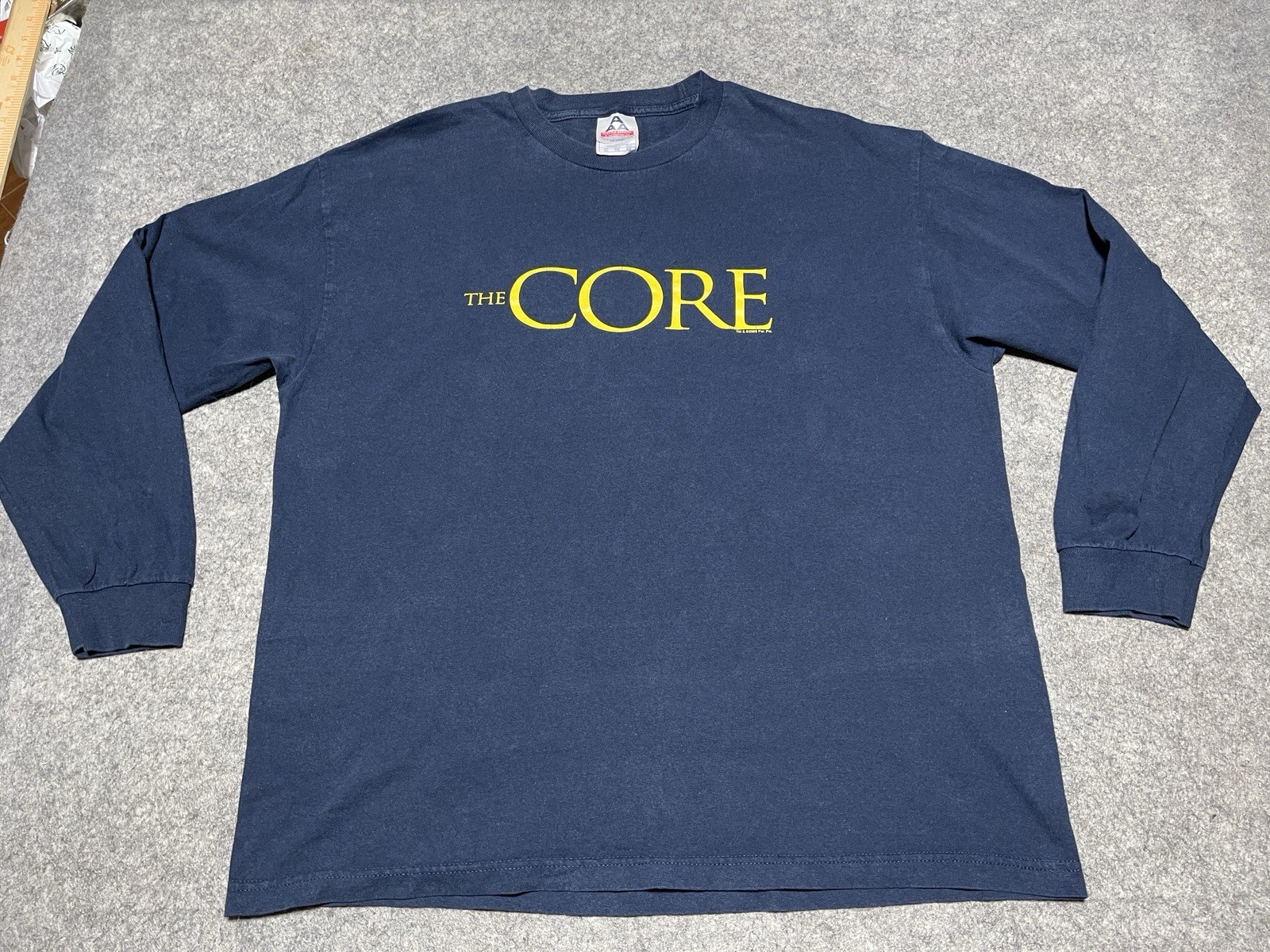 THE CORE Movie 2003 Vintage Long Sleeve Shirt Aaron Eckhart Hilary Swank XL gallery