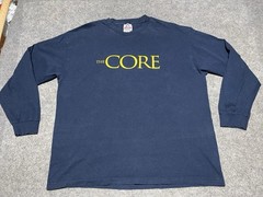THE CORE Movie 2003 Vintage Long Sleeve Shirt Aaron Eckhart Hilary Swank XL