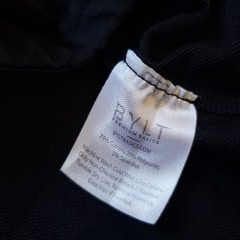 Bylt Drop Cut Lux Short Sleeve Sz Medium Mens Black Stretch T-Shirt Plain Blank
