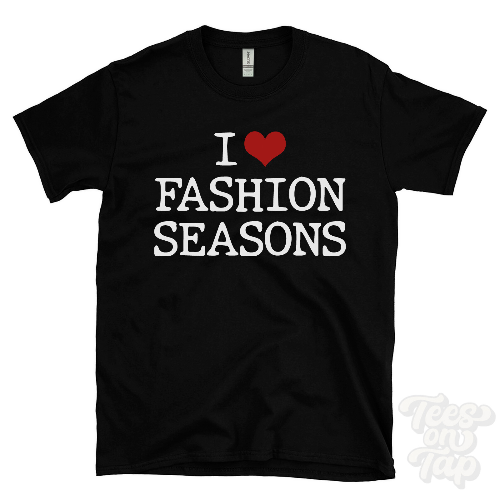 I LOVE FASHION SEASONS T-SHIRT heart spring summer fall winter latest new styles gallery