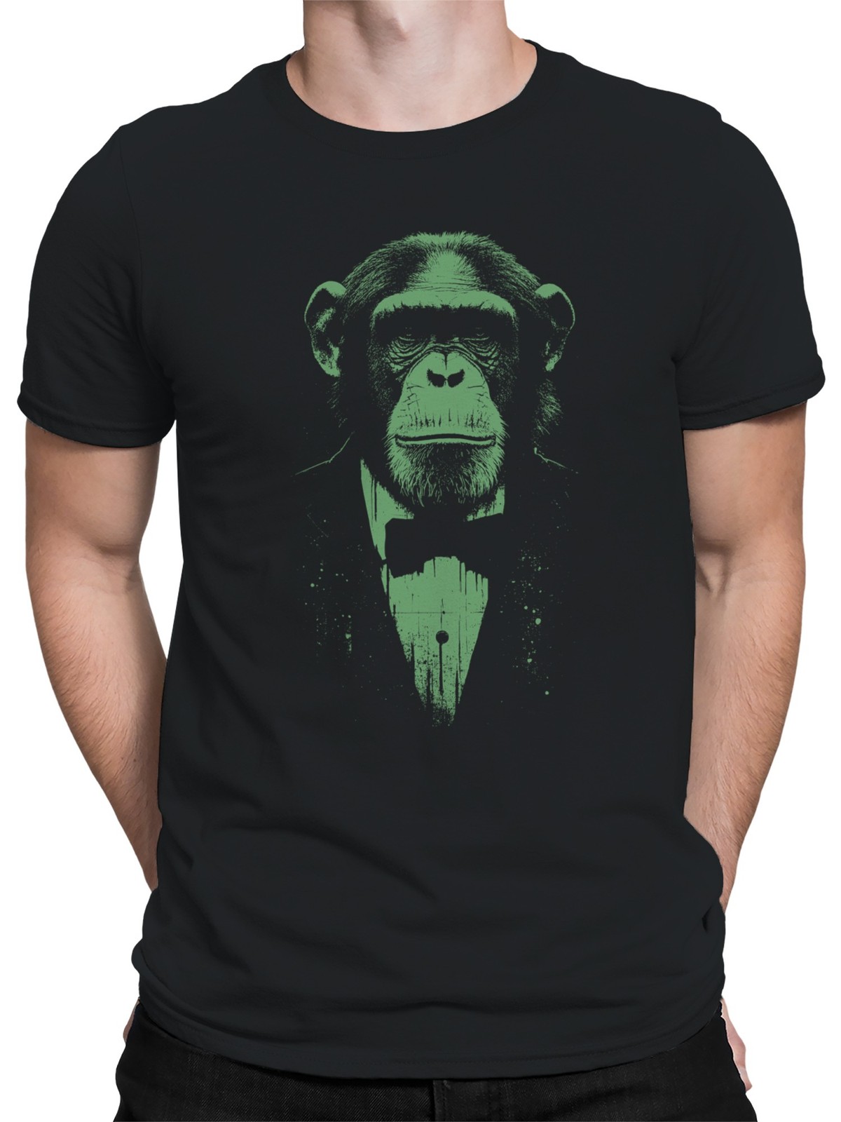 Formal Chimpanzee Art Men's T-shirt gallery