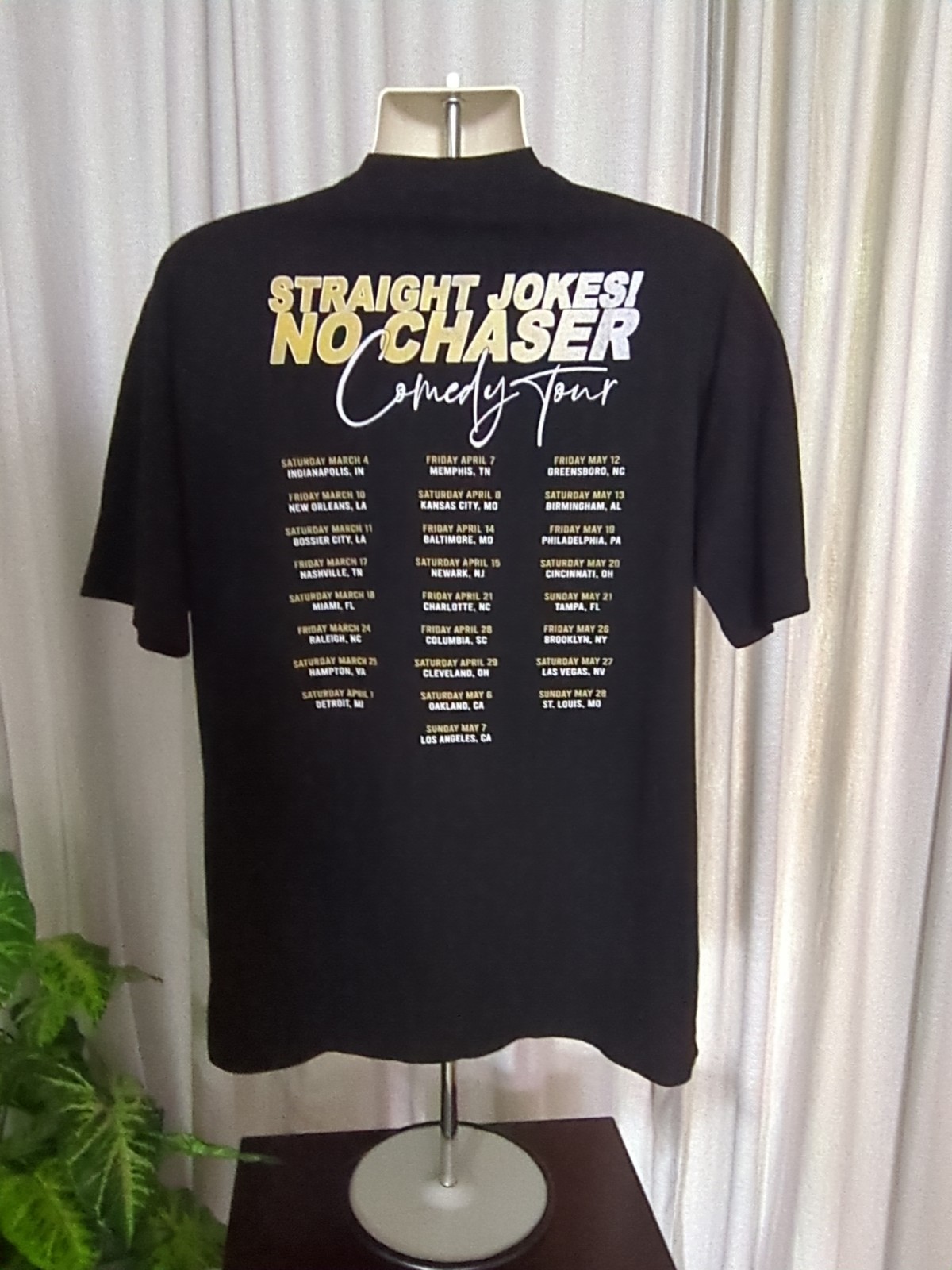 Straight Jokes No Chaser Comedy Tour 2023 Graphic Tee Large gallery