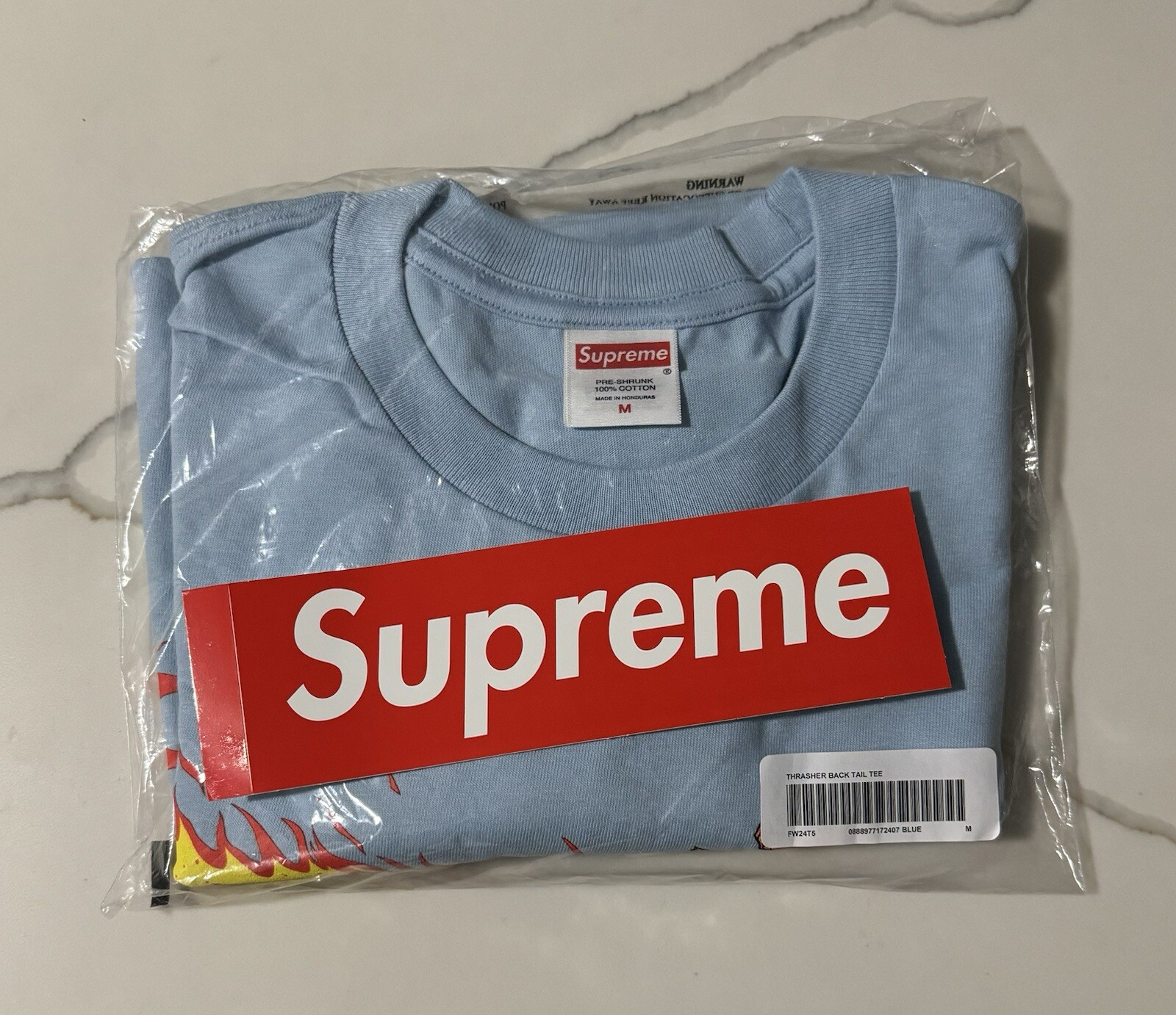SUPREME x Thrasher Men's Back Tail T-Shirt (SS24) gallery