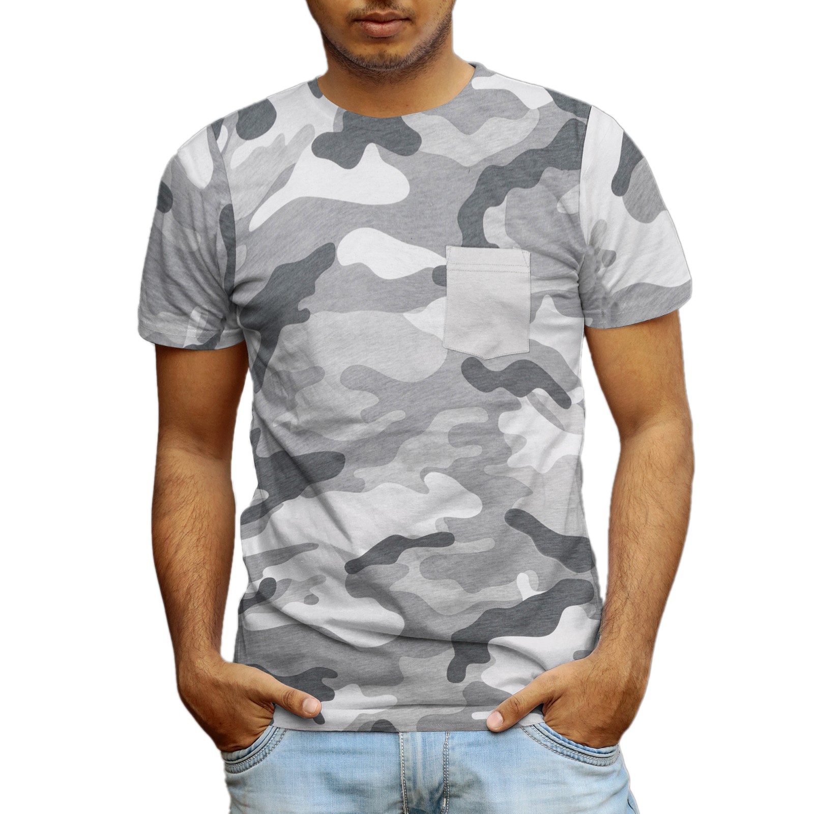 Beautiful Giant Men's Fashion T-Shirt Camo Crew Neck for Sport Daily Wear gallery