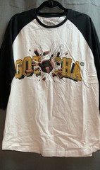NWT GOTCHA Throwback Demo Raglan Baseball 3/4 Sleeve Shirt sz Large