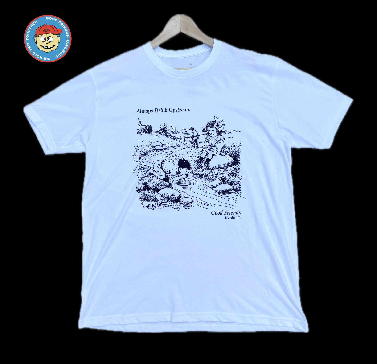 Always Drink Upstream Tee and hardware gallery