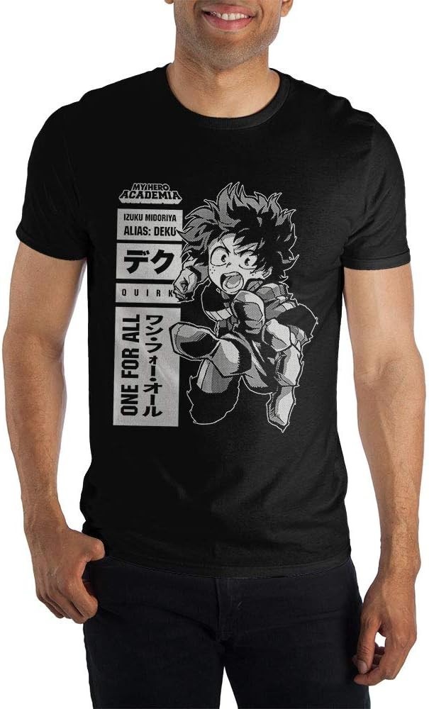 My Hero Acadamia NWT Graphic Tshirt Black Short Sleeve Men’s Size XL Cartoon