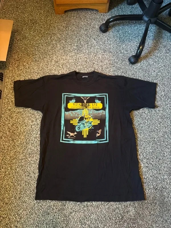 Y2K Vintage 90s Single Stitch Albuquerque, New Mexico biker T-shirt gallery