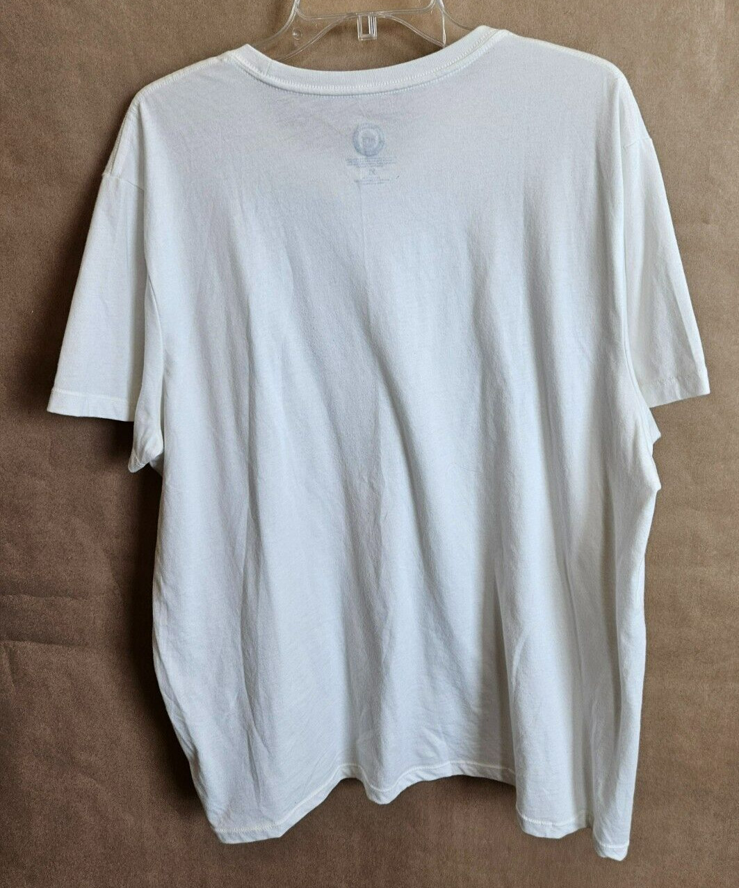 SMOKEY THE BEAR UNISEX T-SHIRT CREW NECK STRAIGHT HEMLINE WHITE SIZE XL #4178 gallery