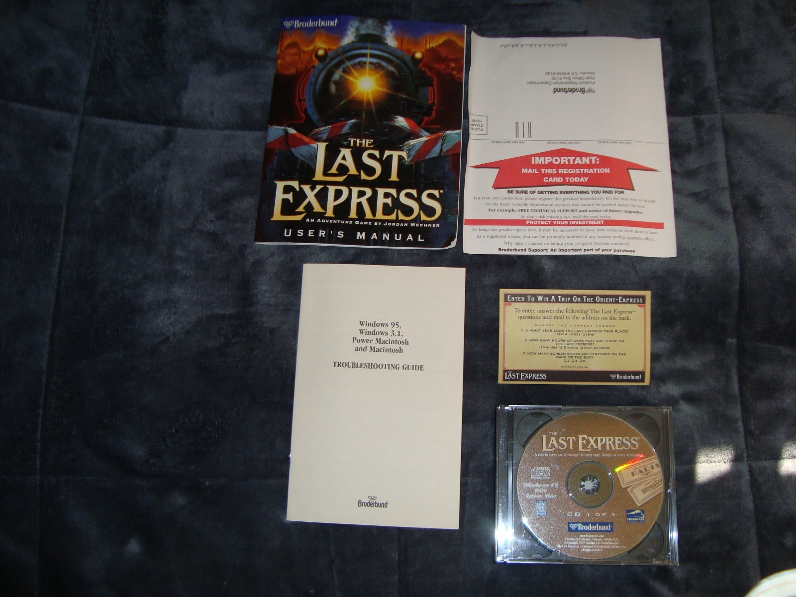 Last Express (PC, 1997) CD-ROM game with manual + rare