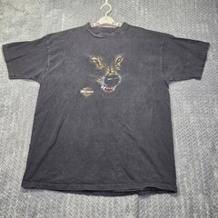 Vintage Harley-Davidson Wolf Graphic T-Shirt Holoubek Men’s 2XL Black 1997/2002