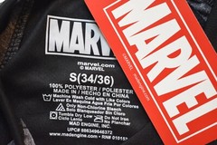 Marvel Mens The Punisher Athletic Poly Black Shirt NWT S (34/36)