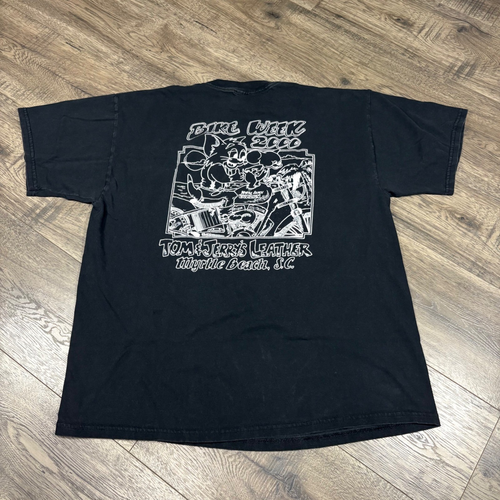Vintage Tultex Bike Week 2000 Myrtle Beach T-Shirt Mens XL Eagle Motorcycle gallery