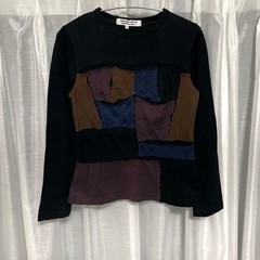 Comme des Garcons AD2005 Patchwork Long Sleeve Top Black Size S