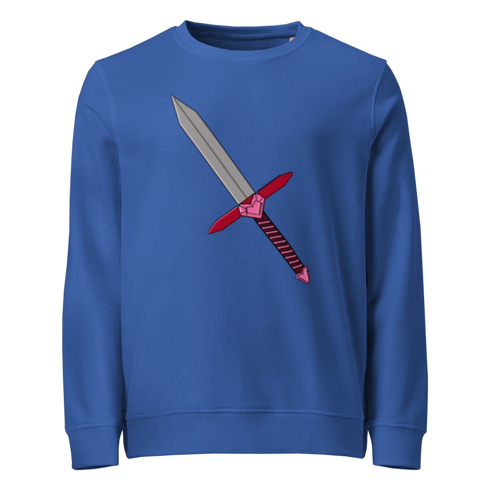 Heart Sword – Pixel Art – Unisex organic sweatshirt