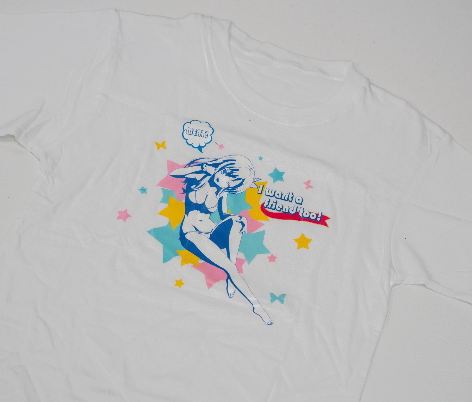 Vintage Boku wa Tomodachi Anime Hentai T-Shirt Men Sz M Haganai Hookups Y2K gallery
