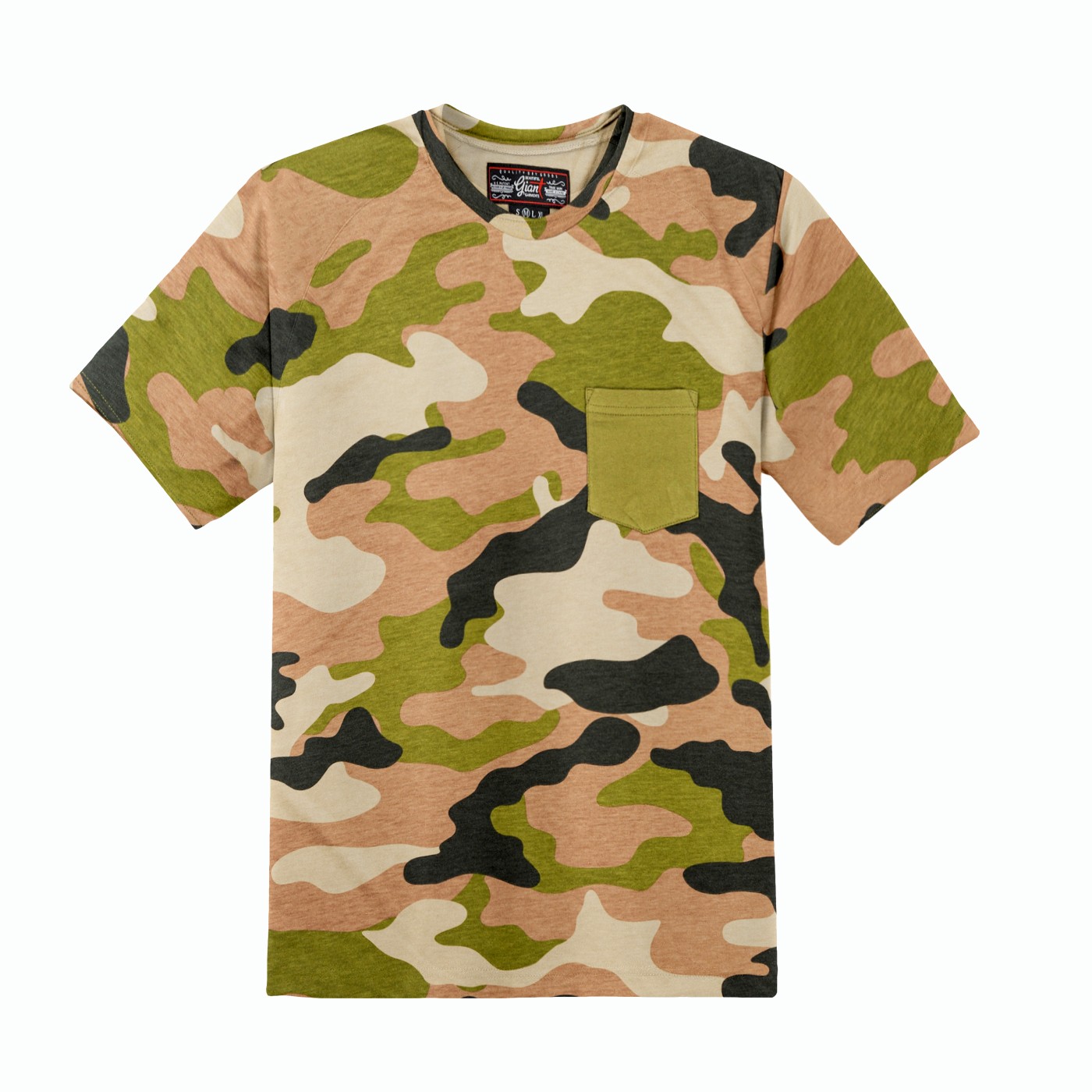 Beautiful Giant Men's Fashion T-Shirt Camo Crew Neck for Sport Daily Wear gallery