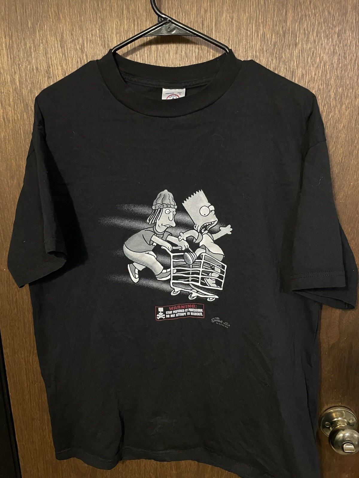 Vintage 2001 The Simpsons Bart Simpson Skateboard T Shirt Delta Pro Weight L gallery