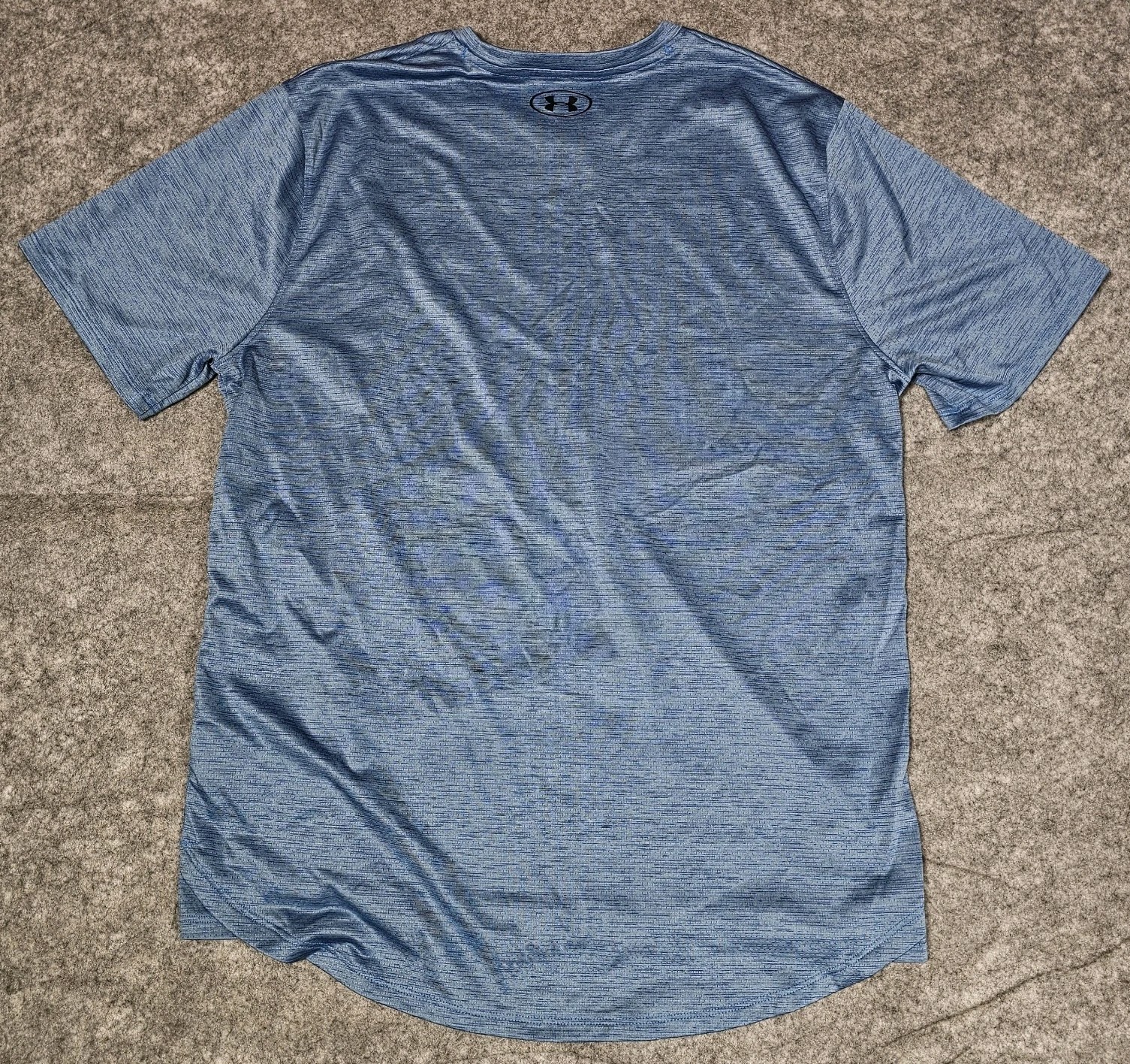 Under Armour T Shirt Men L Blue Loose Polyester Spandex Activewear gallery