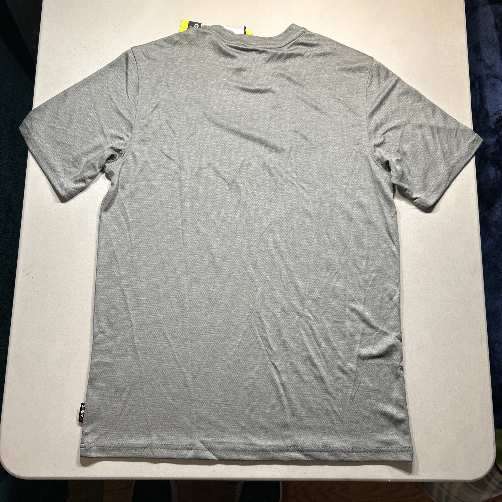 LOT OF 2 Gerry Men's Light Weight Cool Knit Tees Gray | NWT Size S gallery