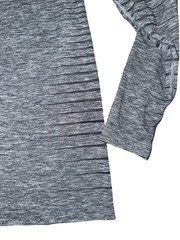 ODLO Base Layer Top Performance Light Fitted Long Sleeve Striped Gray Men’s sz L
