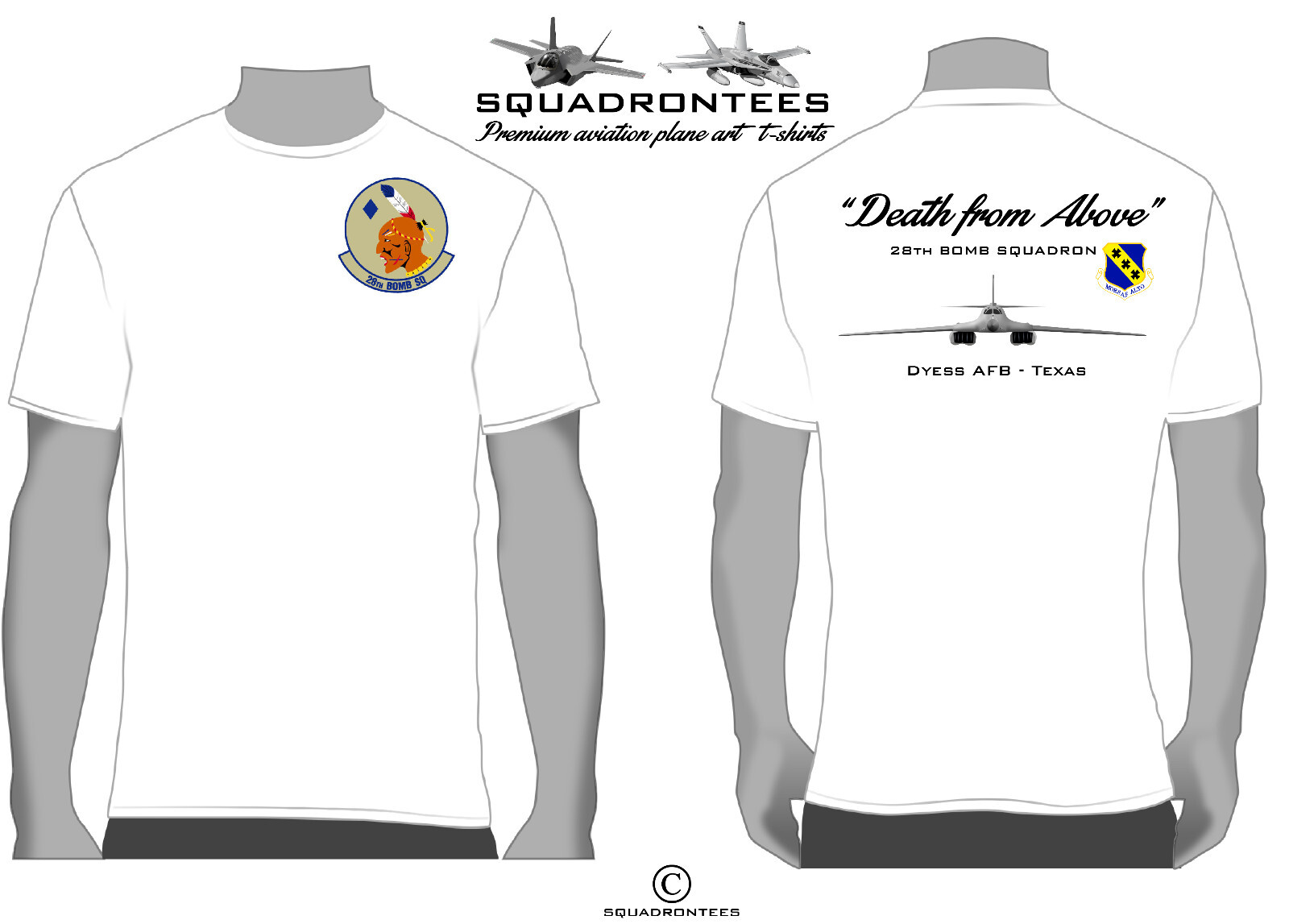 28th Bomb Squadron T-Shirt D4 – USAF Licensed Product