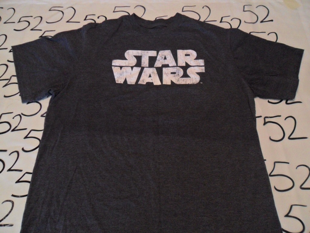 2X- Star Wars / Damaged Dis Colored 50% Cotton 50% Poly T- Shirt